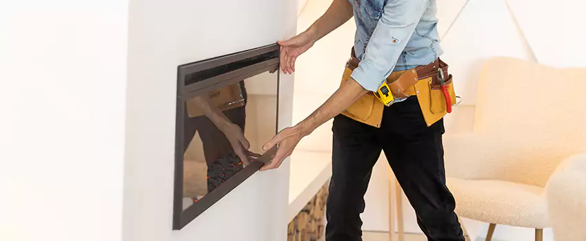 Metal Fireplace Installation in Forest Hills, Michigan