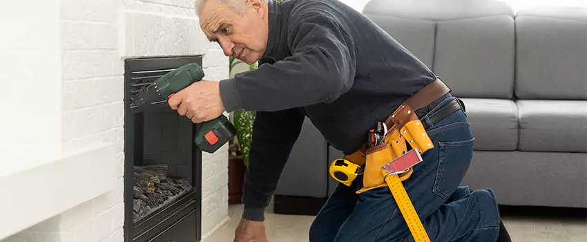 New Indoor Fireplace Installation in Forest Hills, Michigan