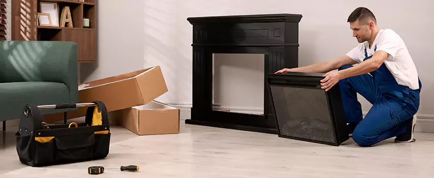 Old Rusted Metal Fireplace Repair And Replacement in Forest Hills, MI