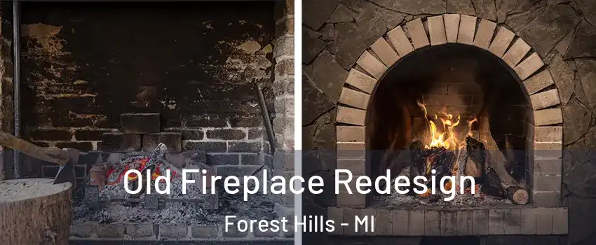  Old Fireplace Redesign Forest Hills - MI